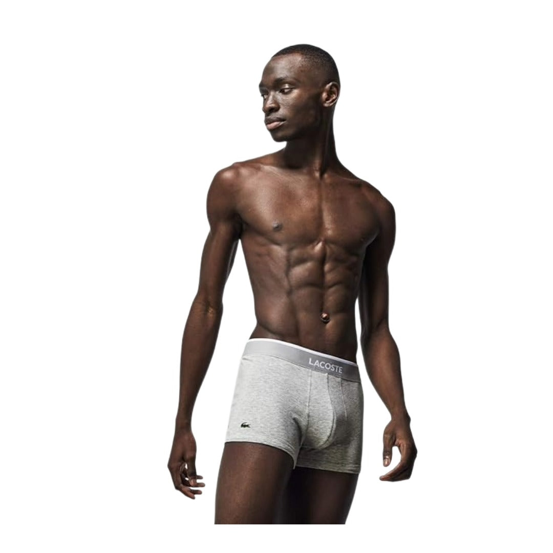 Lacoste Men's Underwear Cotton Stretch Trunks 3 Pack