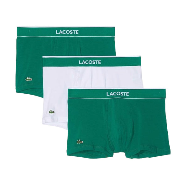 Lacoste Men's Underwear Cotton Stretch Trunks 3 Pack