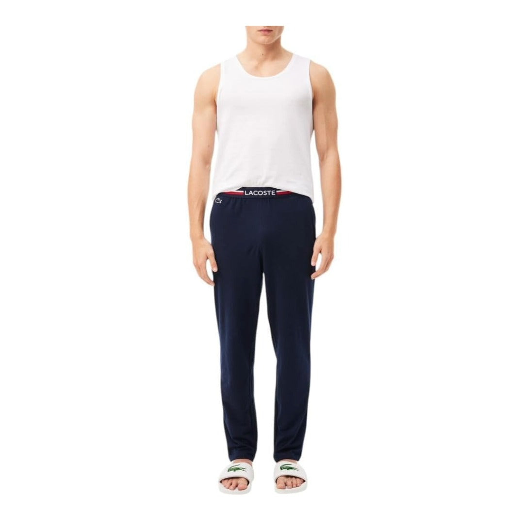 Lacoste Mens 100% Cotton Regular Fit Crew Neck Tank Top 3-Pack