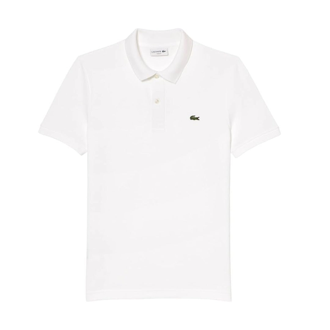 Lacoste Men's Petit Piqué Slim Fit Polo Shirt - White