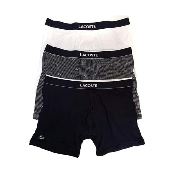 Lacoste Men's Underwear Cotton Stretch Trunks 3 Pack