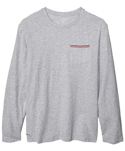 Lacoste Men's Long Sleeve Cotton Crewneck T-Shirt -Grey Heather