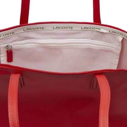 Lacoste Women's L.12.12 Concept Zip Tote Bag (High Risk Red)