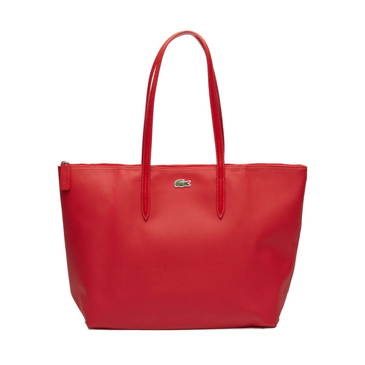 Lacoste Women's L.12.12 Concept Zip Tote Bag (High Risk Red)
