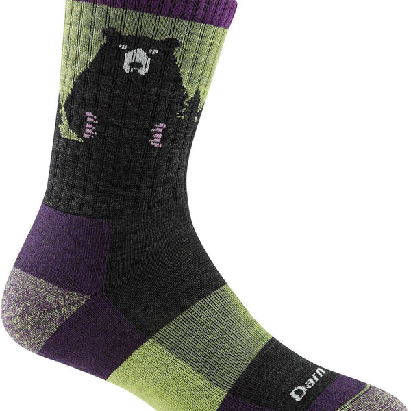 Darn Tough Women's Bear Town Micro Crew Lightweight Hiking Sock - Lime (1970-C Lime 0722)
