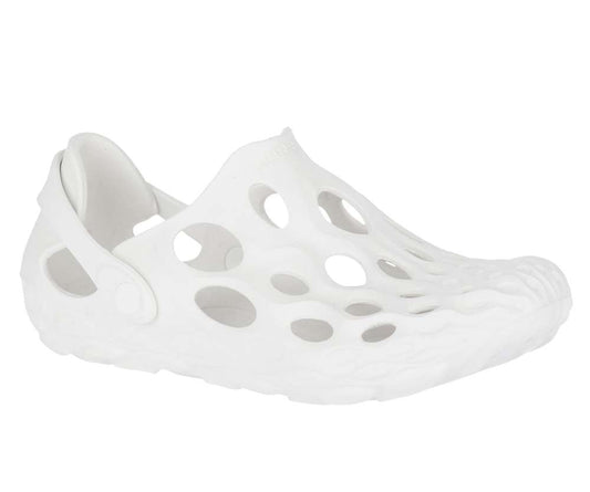 Women’s lightweight molded water shoes featuring a slip-on design, ventilation and drainage ports, contoured cushioned footbed, flexible construction, and durable traction outsole for beach, boating, camping, and water activities