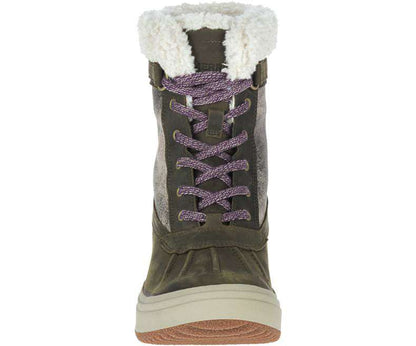 Merrell Women's Haven Mid Lace Polar Waterproof Boots - Olive J001862