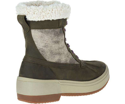 Merrell Women's Haven Mid Lace Polar Waterproof Boots - Olive J001862