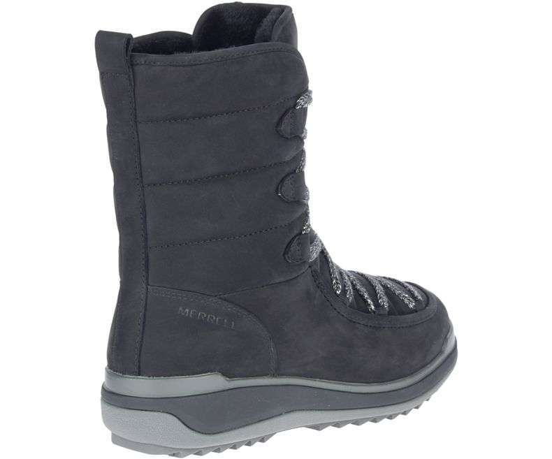 Merrell Women's Snowcreek Cozy Leather Polar Waterproof - Black J002020