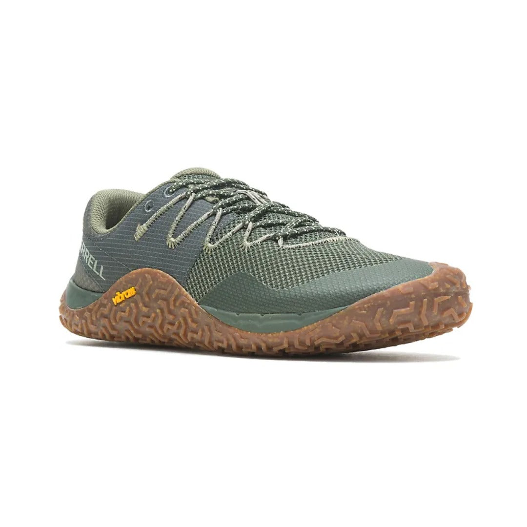 MERRELL Men's Trail Glove 7 Running Shoes - Pine/Gum