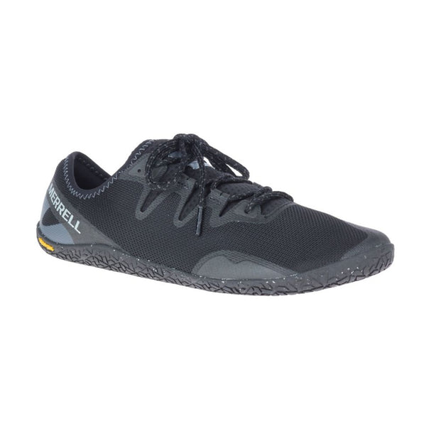 Men's minimalist sneakers featuring a breathable mesh and synthetic upper, low-profile flexible construction, lace-up closure, and durable traction outsole