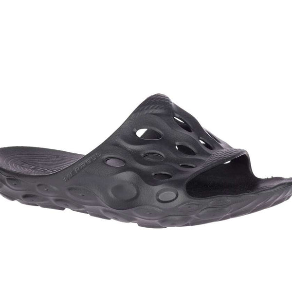 Women’s lightweight water slide sandal featuring a molded construction, wide slip-on strap, contoured cushioned footbed, textured surface, and durable traction outsole for beach, pool, camping, and casual summer wear