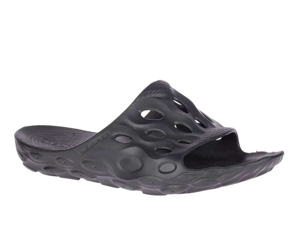 Women’s lightweight water slide sandal featuring a molded construction, wide slip-on strap, contoured cushioned footbed, textured surface, and durable traction outsole for beach, pool, camping, and casual summer wear