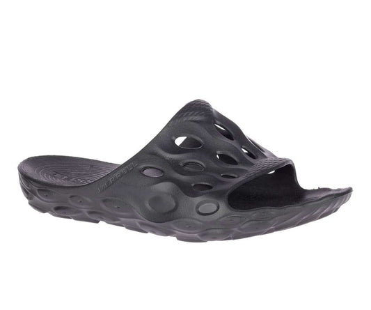 Women’s lightweight water slide sandal featuring a molded construction, wide slip-on strap, contoured cushioned footbed, textured surface, and durable traction outsole for beach, pool, camping, and casual summer wear