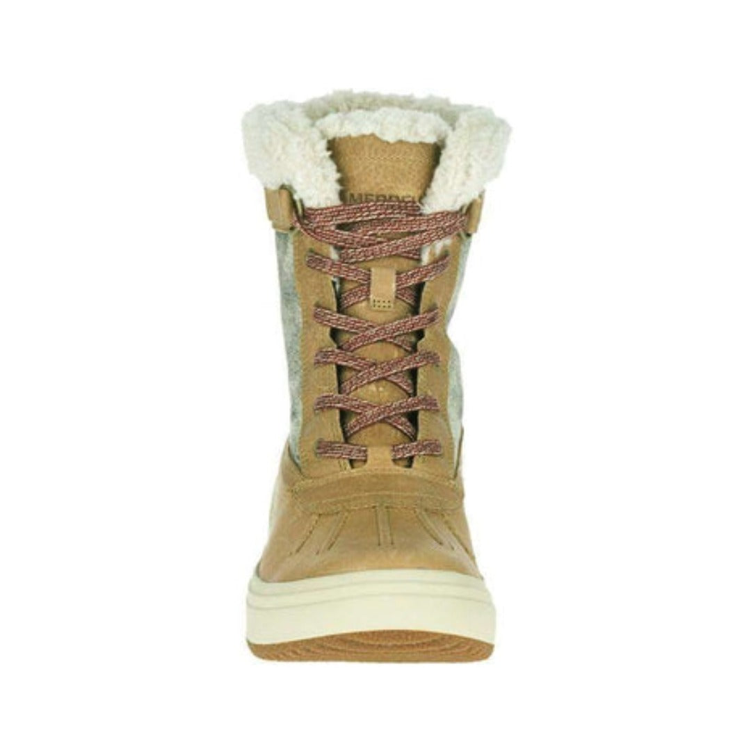 Merrell Women's Haven Mid Lace Polar Waterproof Boots - Camel