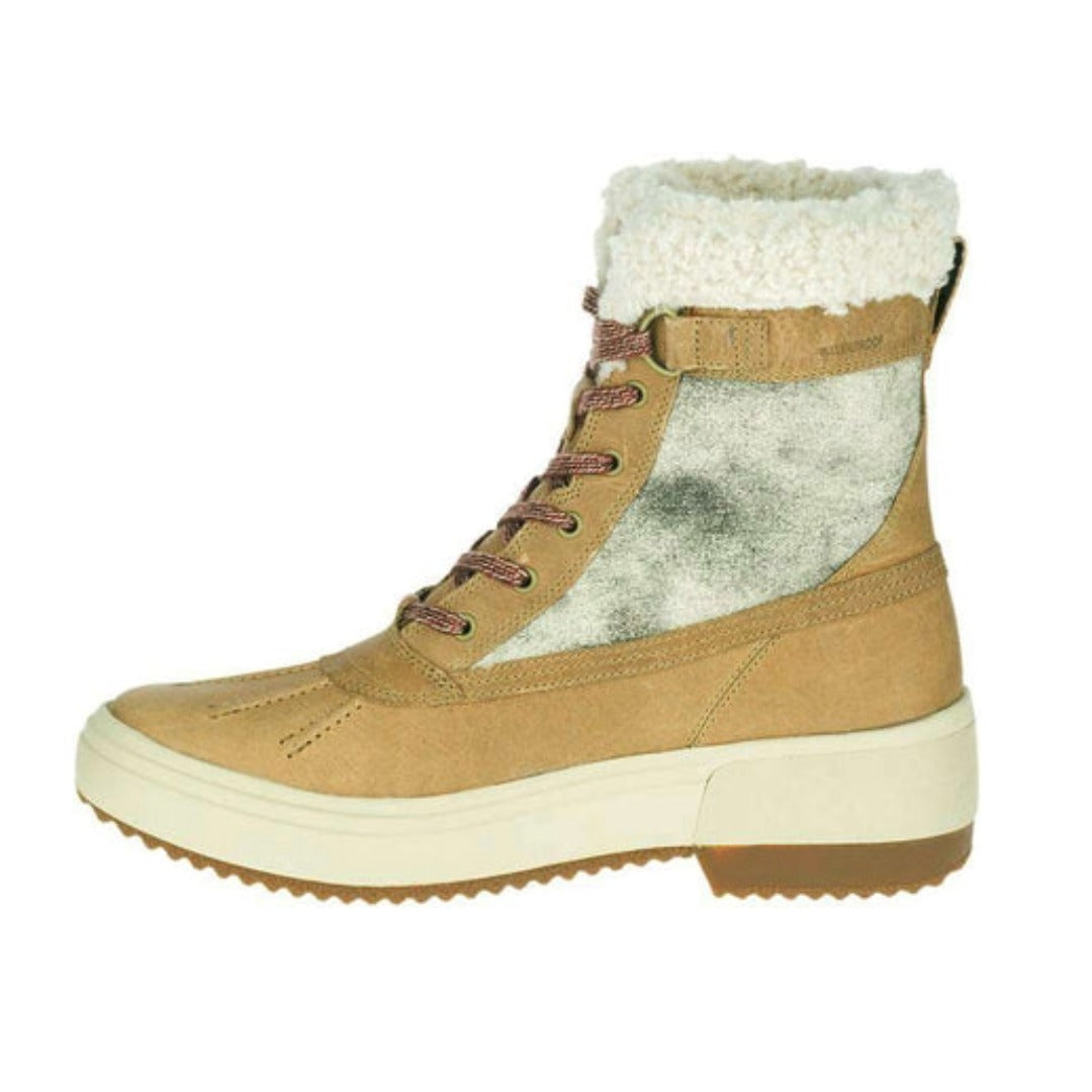 Merrell Women's Haven Mid Lace Polar Waterproof Boots - Camel
