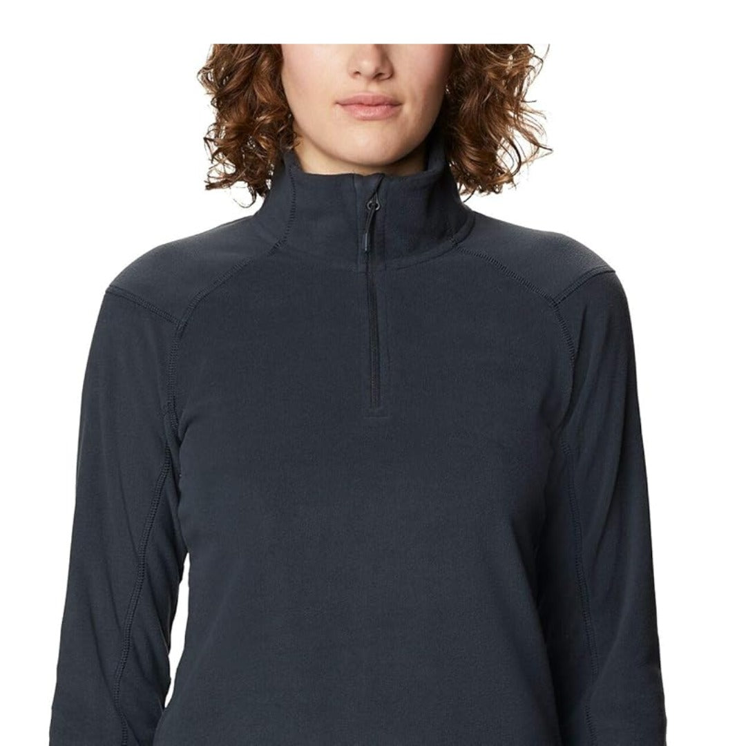 Mountain Hardwear Women's Microchill 2.0 Zip Pullover - Dark Storm
