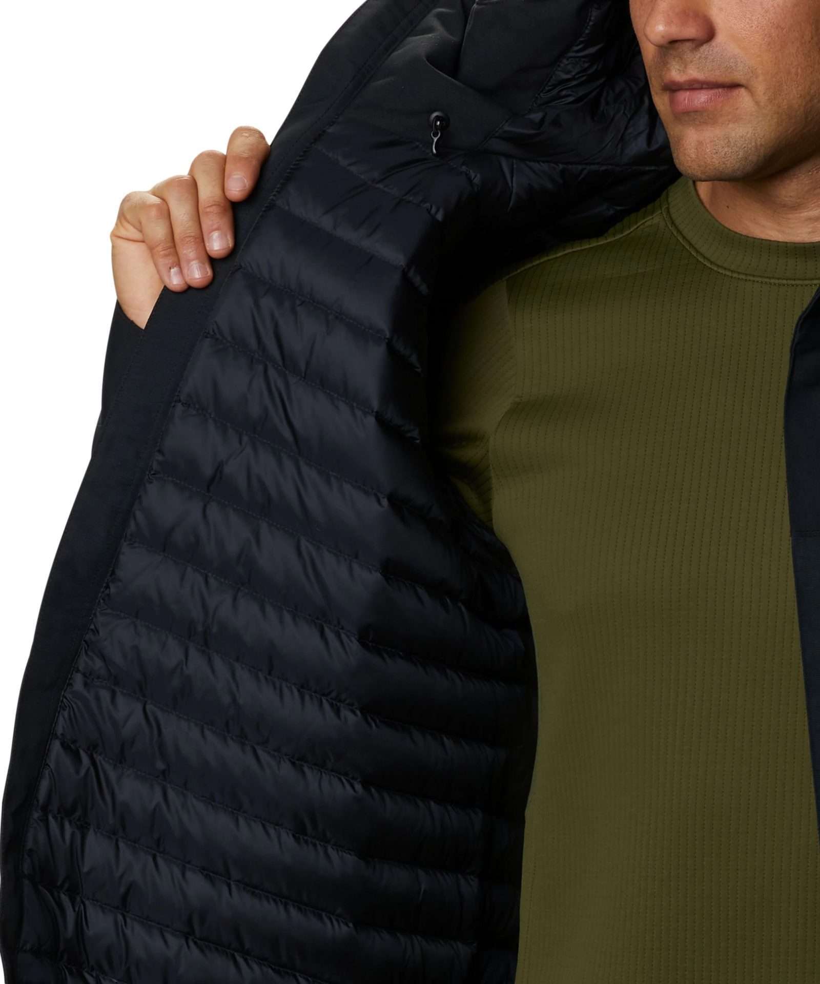 Mountain Hardwear Men's Summit Shadow™ Hooded Down Jacket - Black