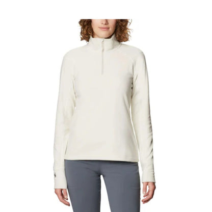 Mountain Hardwear Women's Microchill 2.0 Zip Pullover- Stone