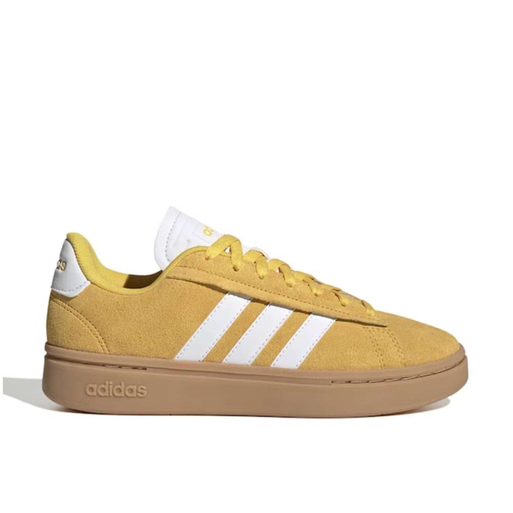 The Adidas Grand Court Alpha sneakers combine the brand's iconic three-stripe design with a modern, sleek silhouette.