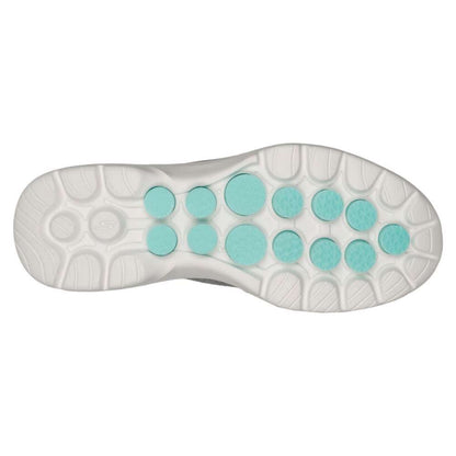 A pair of Skechers Women's Slip-ons Go Walk 6 in gray. The shoes feature a slip-on design and a comfortable, cushioned sole. The Skechers logo is visible on the side of each shoe.