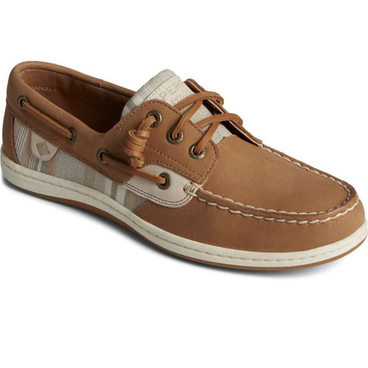 Women's Songfish Leather Striped Boat Shoe