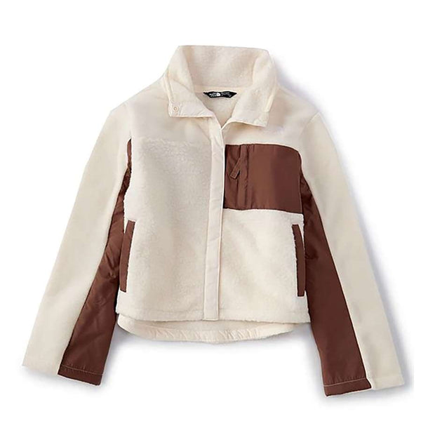 The North Face Girls’ Fleece Mashup Jacket, NF0A7UMIN3N, Gardenia White