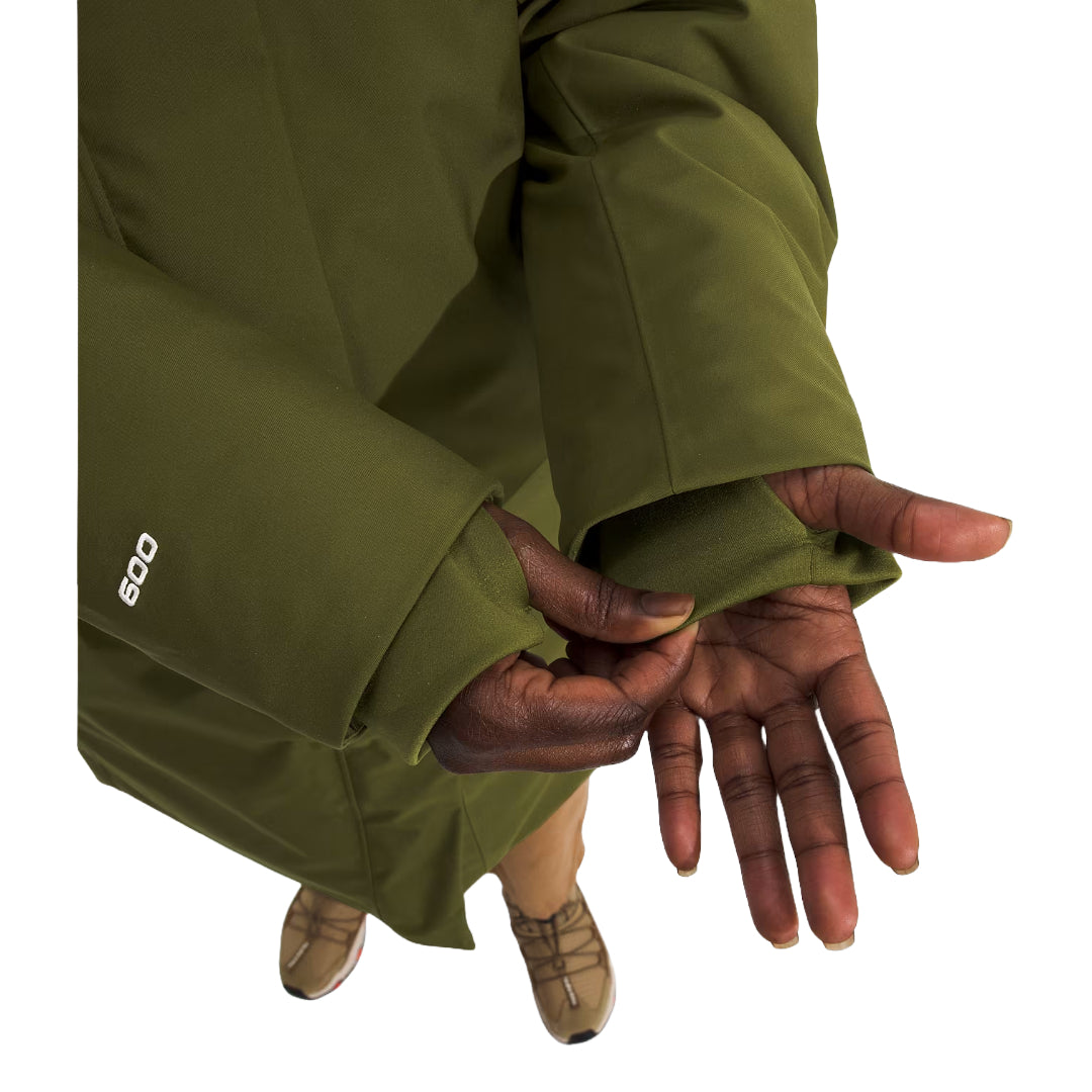 The North Face Women's Plus Size ARC Parka, lightweight waterproof jacket with a sleek design, perfect for rain and wind protection.