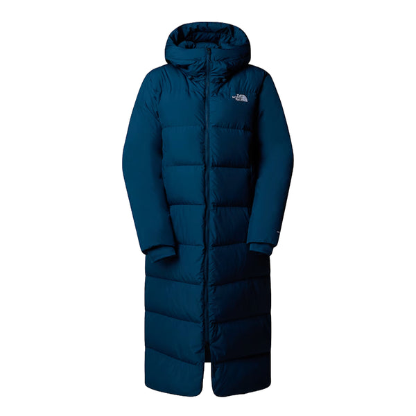 The North Face Women's Triple C Parka, long insulated winter coat with down fill, designed for warmth and style in cold weather.