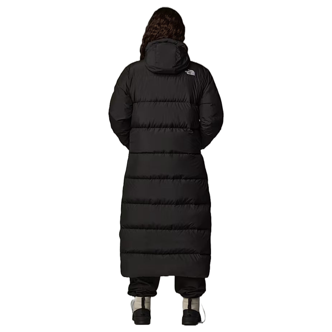 The North Face Women's Triple C Parka, long insulated winter coat with down fill, designed for warmth and style in cold weather.