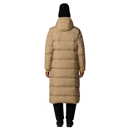 The North Face Women's Triple C Parka, long insulated winter coat with down fill, designed for warmth and style in cold weather.