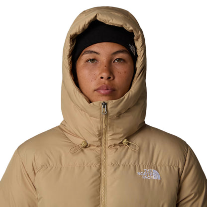 The North Face Women's Triple C Parka, long insulated winter coat with down fill, designed for warmth and style in cold weather.