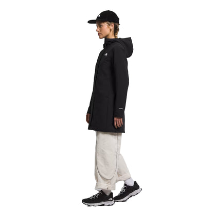 The North Face Women’s Shelbe Raschel Parka, wind-resistant and water-repellent with soft fleece lining for warmth and comfort.