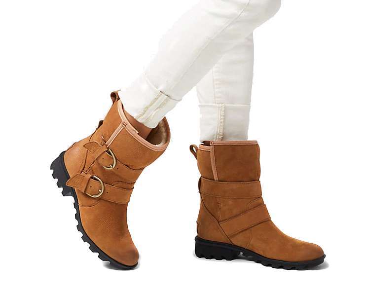 Phoenix Moto Cozy Shearling Boot #NL3411-224 Brown