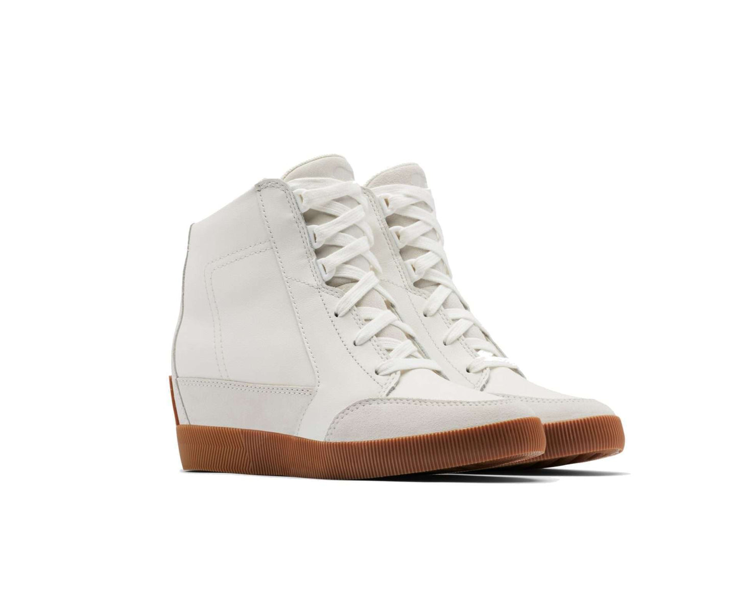 SOREL WOMEN'S OUT N ABOUT™ WEDGE BOOTIE, NL4913-125, Sea Salt -Gum 2