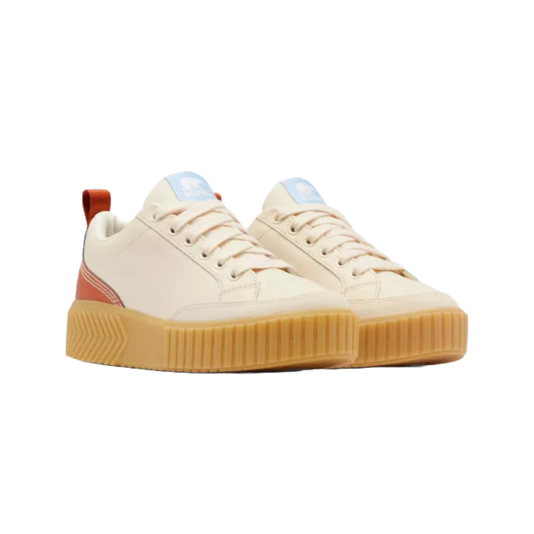Sorel Ona Ave™ Women's Low Waterproof Sneaker in white, featuring a sleek design and waterproof construction.