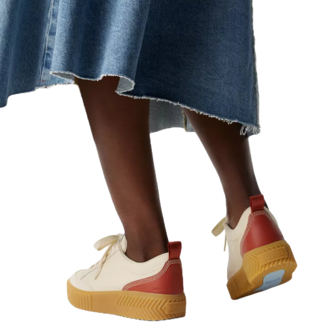Sorel Ona Ave™ Women's Low Waterproof Sneaker in white, featuring a sleek design and waterproof construction.