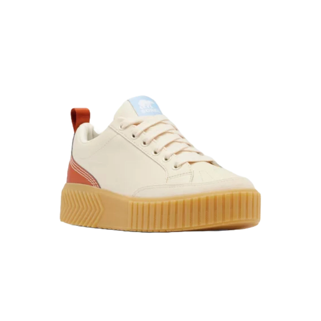 Sorel Ona Ave™ Women's Low Waterproof Sneaker in white, featuring a sleek design and waterproof construction.