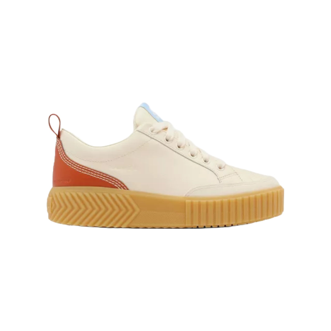 Sorel Ona Ave™ Women's Low Waterproof Sneaker in white, featuring a sleek design and waterproof construction.
