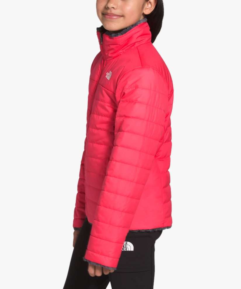 The North Face Girls' Mossbud Swirl Reversible Jacket (Paradise Pink)