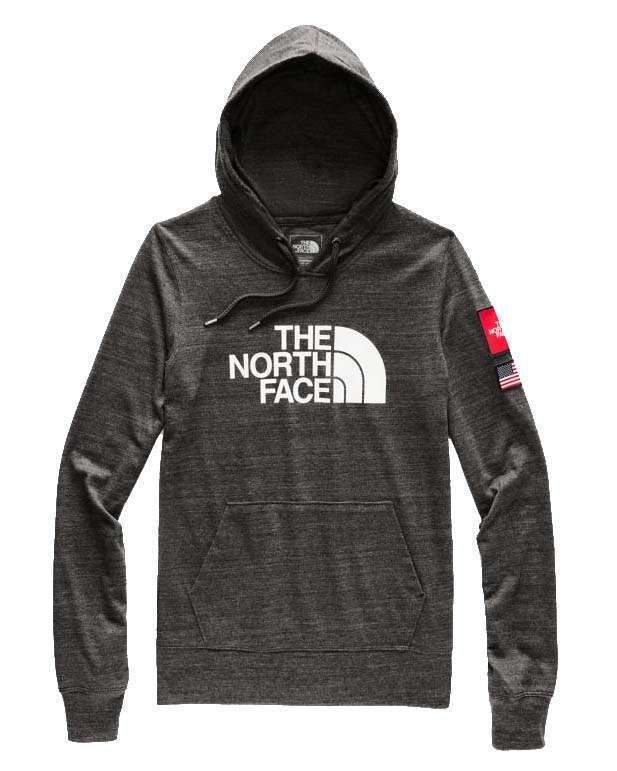 The North Face Women's  Americana Tri-Blend Full Zip Hoodie Dark Grey