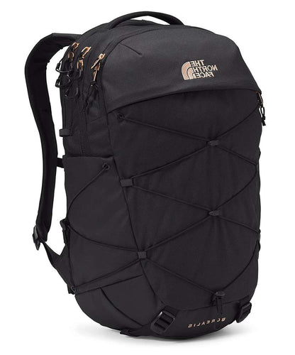 North Face Women's Borealis Backpack #NF0A52SIWBW TNF Black Heather Burnt Coral Metallic