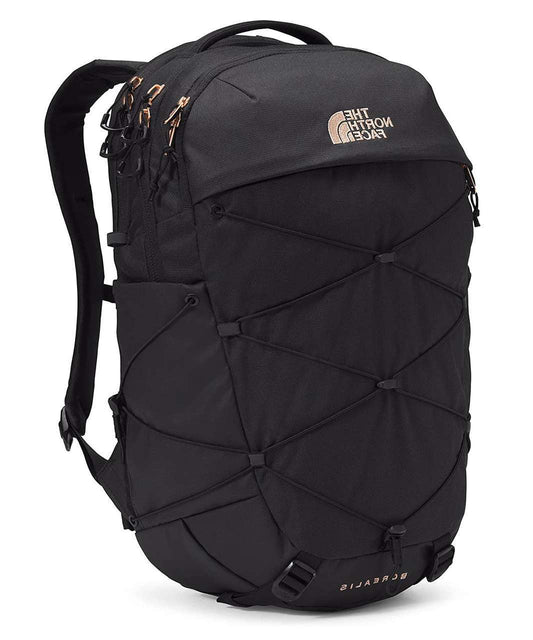 North Face Women's Borealis Backpack #NF0A52SIWBW TNF Black Heather Burnt Coral Metallic