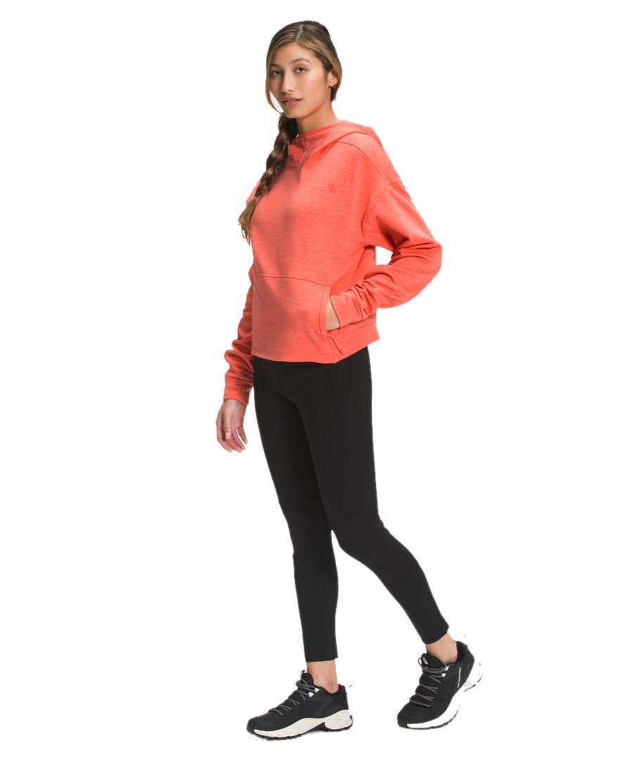 North Face Women's Canyonlands Pullover Crop #NF0A5GC9W0P Emberglow Orange Heather