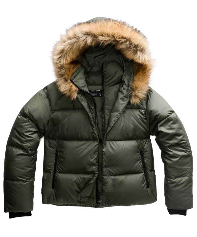 The North Face Women's Dealio Down Crop Jacket (New Taupe Green)