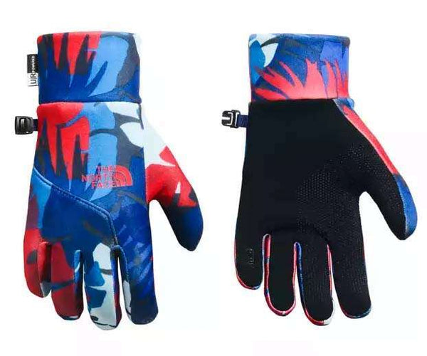 The North Face Women's ETIP Gloves FLAG BLUE PALMITOS PRINT