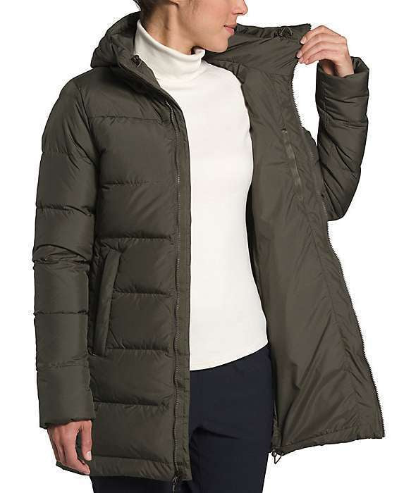North Face Women's Gotham Parka #NF0A4R3121L New Taupe Green
