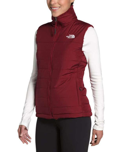 North Face Women’s Mossbud Insulated Reversible Vest #NF0A4R3GR61 Pomegranate