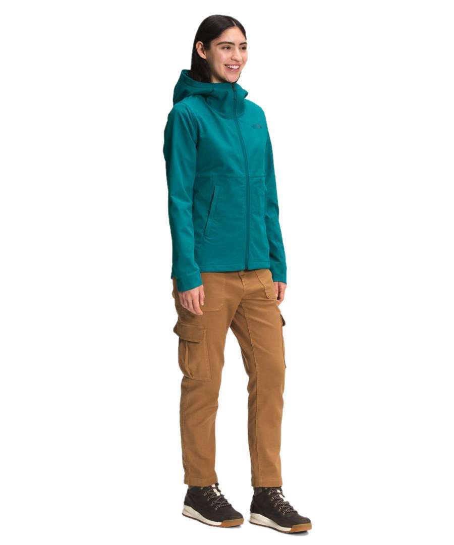 North Face Women's Shelbe Raschel Hoodie Jacket #NF0A4R7C9FR Shaded Spruce Heather