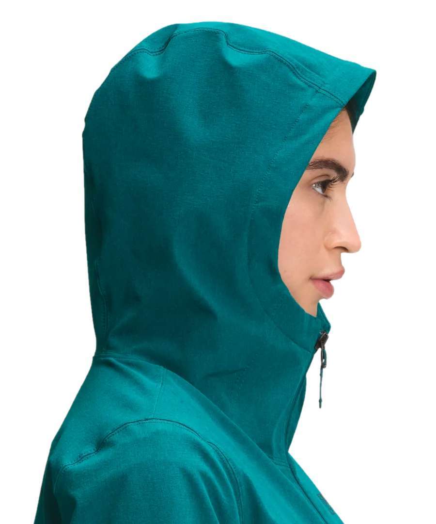 North Face Women's Shelbe Raschel Hoodie Jacket #NF0A4R7C9FR Shaded Spruce Heather